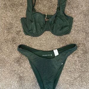 Abercrombie & Fitch Olive Bikini Top